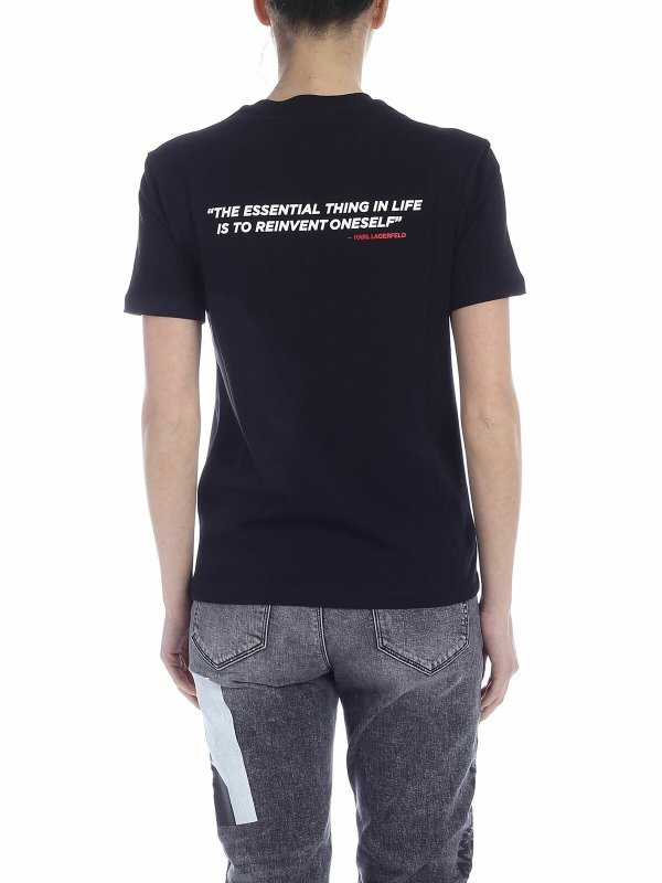 iKRIX KARL LAGERFELD: t-shirt - T-shirt Karl Legend Pocket nera