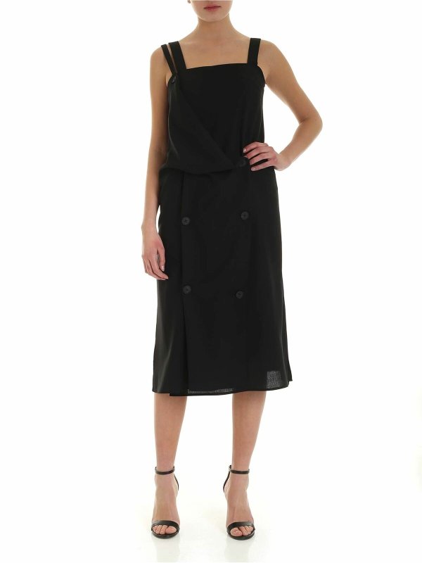 McQ Alexander Mcqueen: knee length dresses - Kotomi dress in black