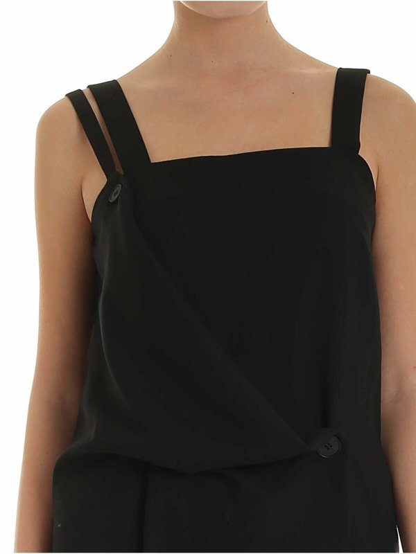 Kotomi dress in black shop online: McQ Alexander Mcqueen