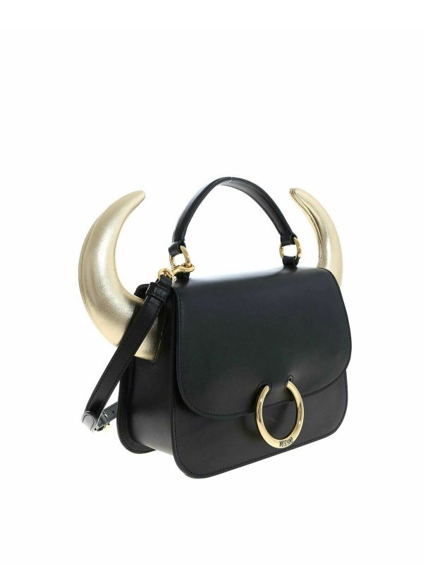 MOSCHINO: Schultertaschen online - Shopper - Schwarz