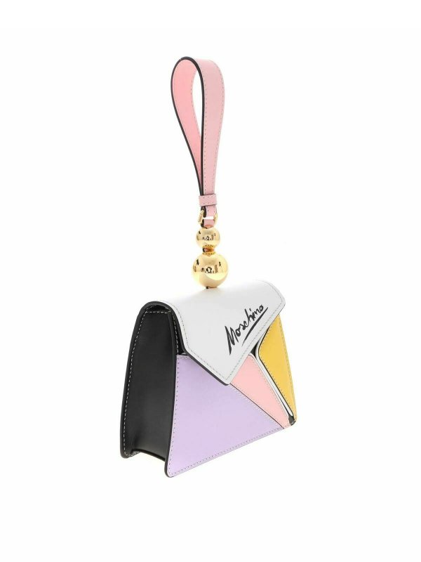 MOSCHINO: clutches online - Golden Sphere Wrist multicolor bag