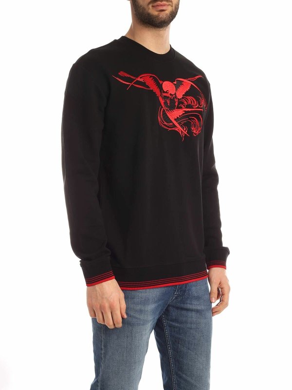 Alexander mcqueen men's swallow sweatshirt hotsell