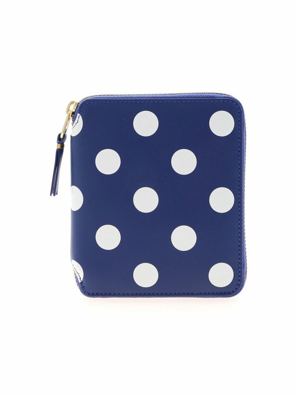 COMME DES GARÇONS WALLET: wallets & purses - Polka Dots wallet in blue