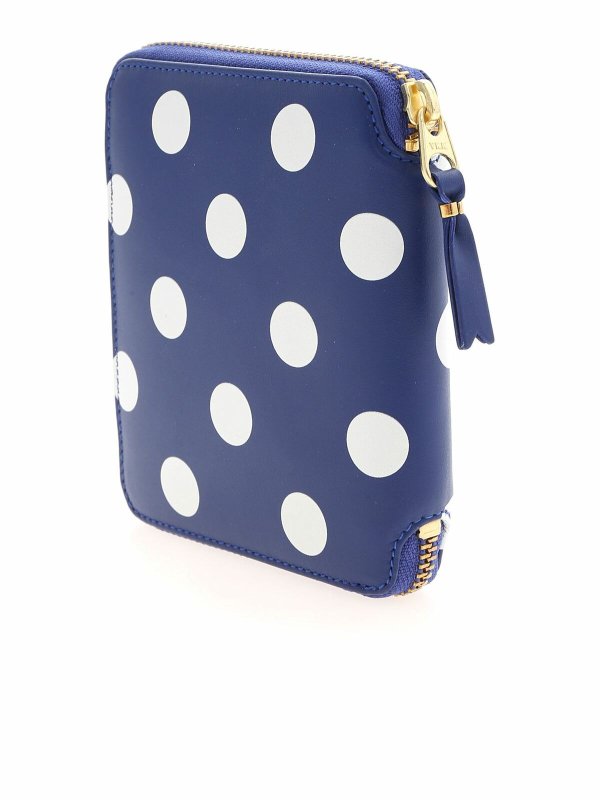 COMME DES GARÇONS WALLET: wallets & purses online - Polka Dots wallet in blue