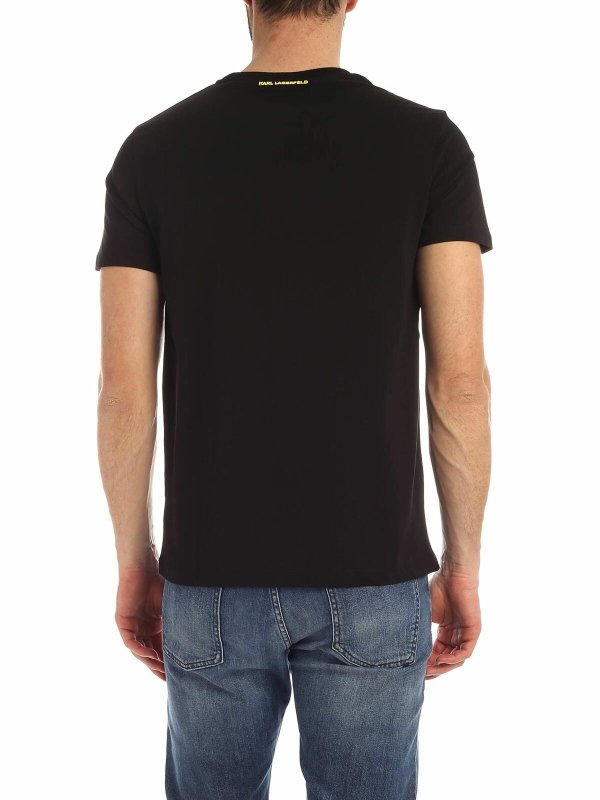 iKRIX KARL LAGERFELD: t-shirts - Karl Triangle print T-shirt in black