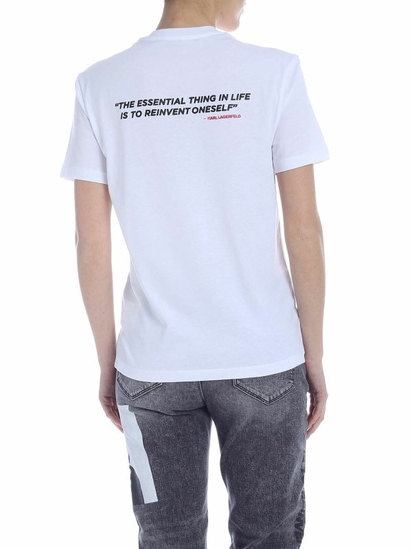 iKRIX KARL LAGERFELD: T-shirts - T-Shirt - Blanc