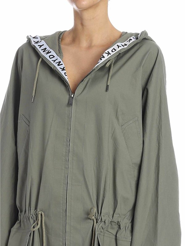 Manteau Au Genou - Vert shop online: DKNY