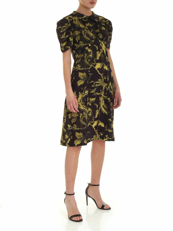McQ Alexander Mcqueen: Robe longueur genou online - Robe Au Genou - Noir