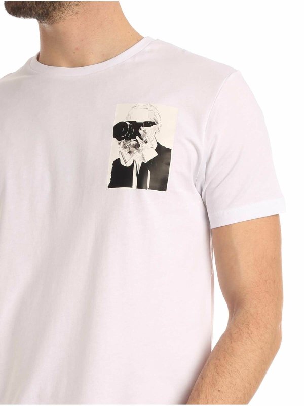 T-Shirt - Weiß shop online: KARL LAGERFELD