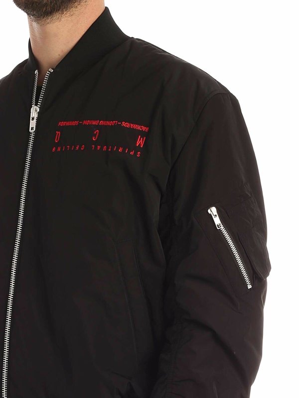 Giubbino Fire Swallow nero shop online: McQ Alexander Mcqueen