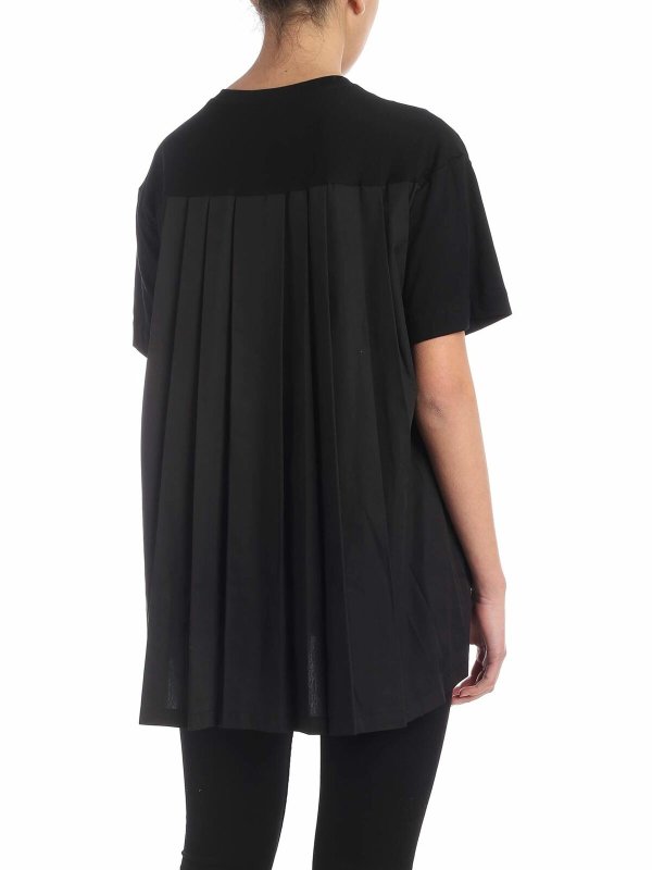 iKRIX DKNY: t-shirts - Pleated t-shirt in black