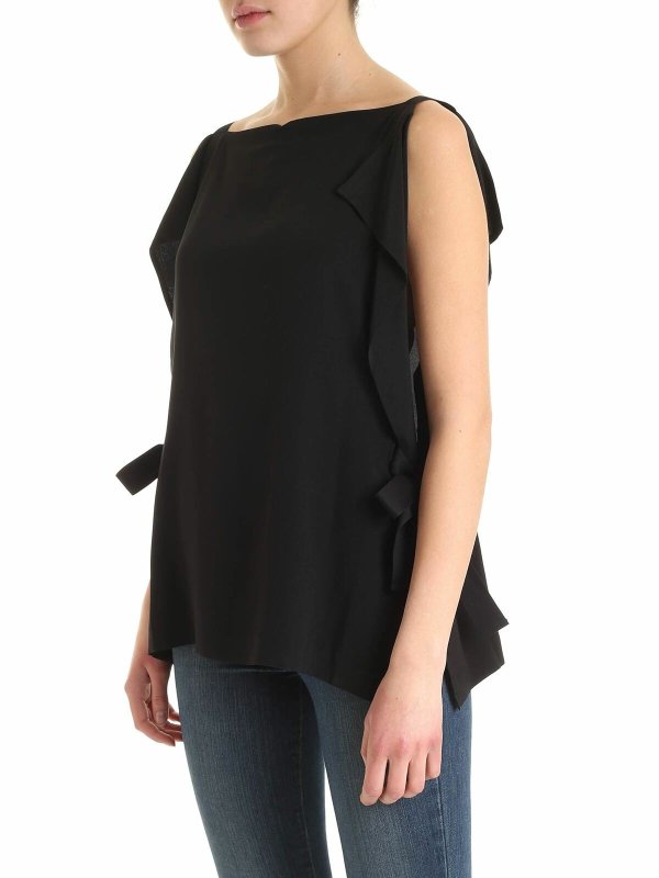 McQ Alexander Mcqueen: tops & shirts online - Haruko top in black