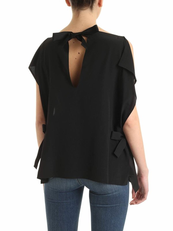 iKRIX McQ Alexander Mcqueen: tops & shirts - Haruko top in black