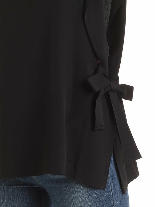 Haruko top in black shop online: McQ Alexander Mcqueen