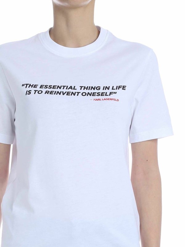Camiseta - Blanco shop online: KARL LAGERFELD