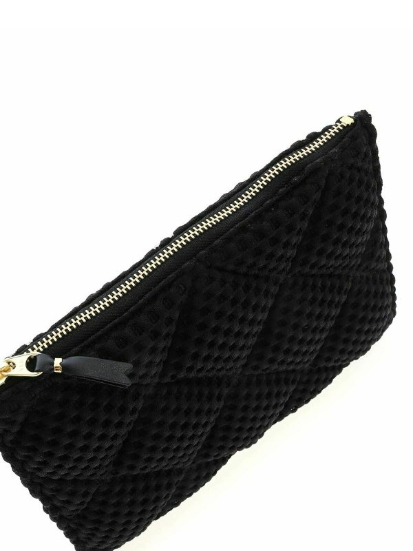 The Best Shops COMME DES GARÇONS WALLET: clutches - Black Fat Tortoise bag in black