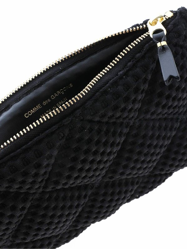 Black Fat Tortoise bag in black shop online: COMME DES GARÇONS WALLET