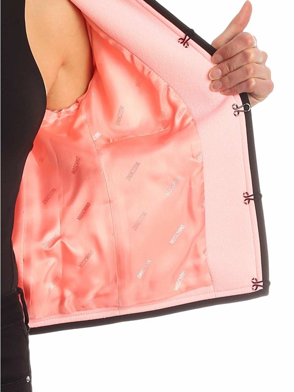 MOSCHINO buy online Black details jacket in pink