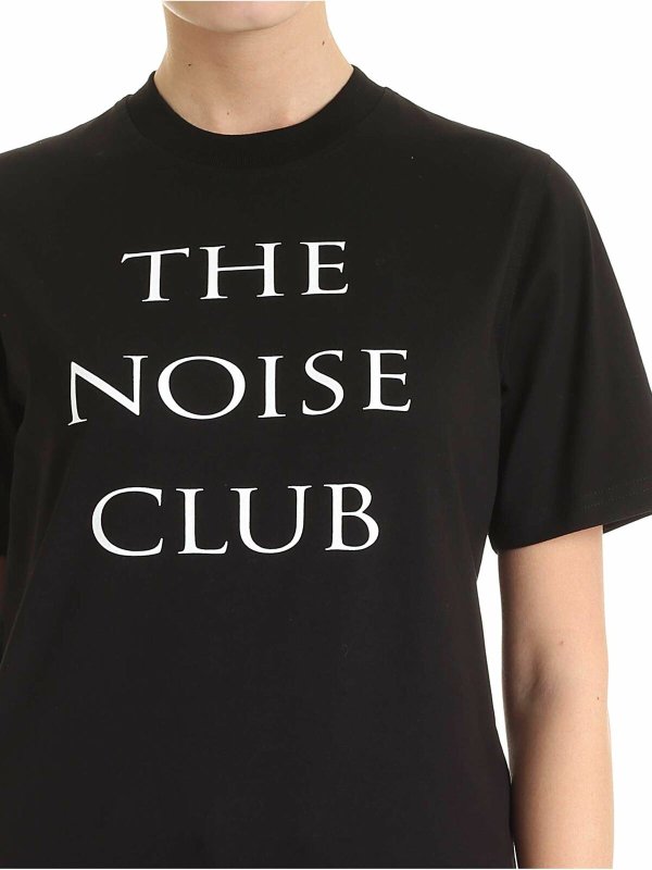 The Noise Club T-shirt in black shop online: McQ Alexander Mcqueen