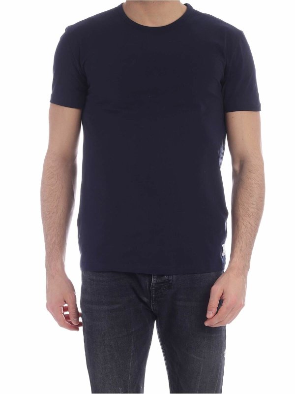 PAUL SMITH: t-shirt - T-shirt basic blu navy con logo