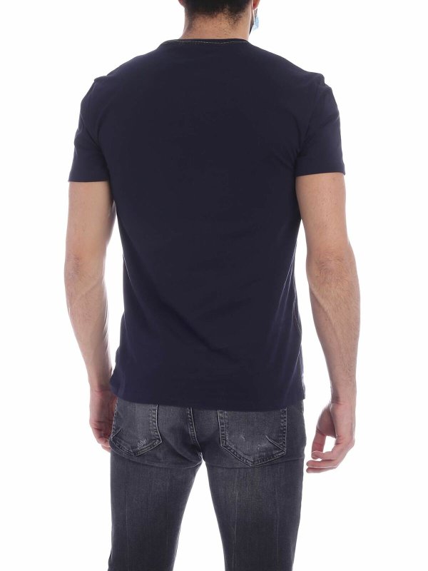 iKRIX PAUL SMITH: t-shirt - T-shirt basic blu navy con logo