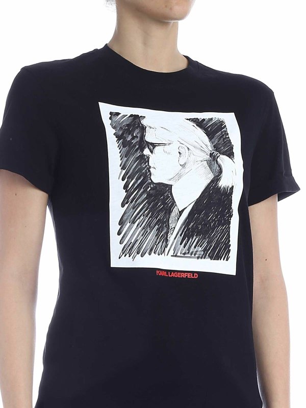 T-Shirt - Noir shop online: KARL LAGERFELD