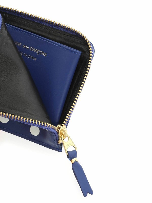 iKRIX COMME DES GARÇONS WALLET: portafogli - Portafoglio Polka Dots blu