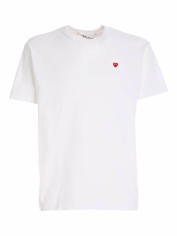 Comme des Garçons Play: Camisetas - Camiseta - Blanco