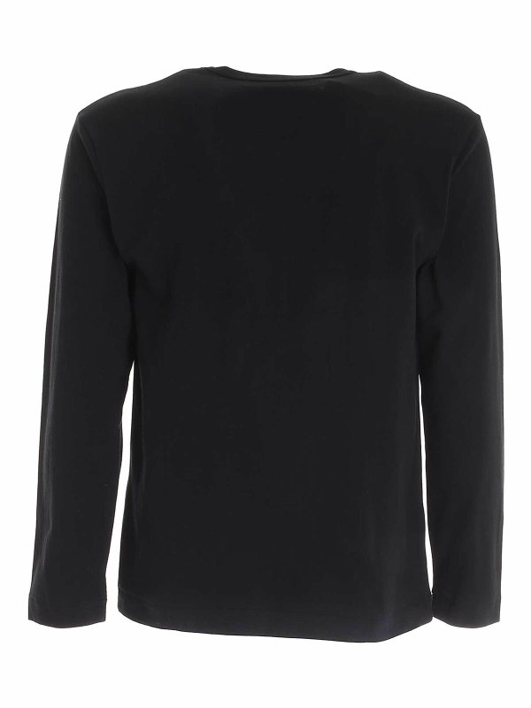 Comme des Garçons Play: T-shirts online - T-Shirt - Noir