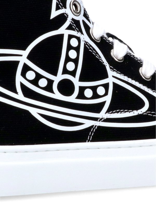 Plimsoll High Top sneakers in black shop online: VIVIENNE WESTWOOD