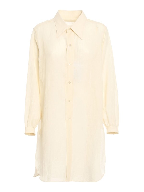 Maison Margiela: シャツ - シャツ - クリーム