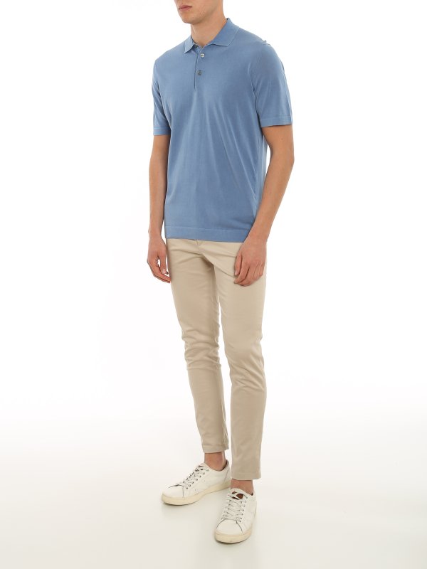 DRUMOHR: Turtlenecks & Polo necks online - Soft jersey polo