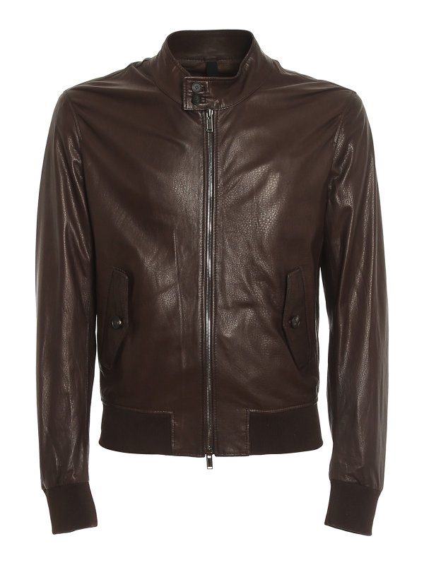 TAGLIATORE: leather jacket - Lambskin jacket