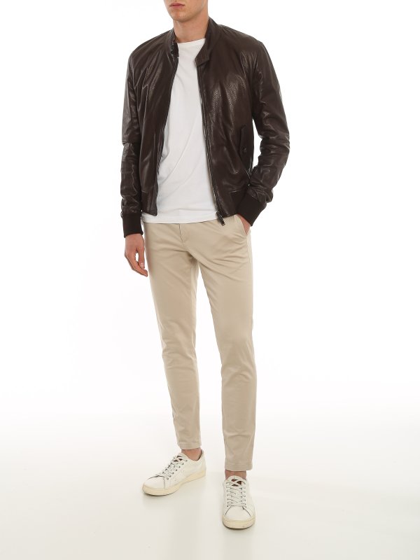 TAGLIATORE: leather jacket online - Lambskin jacket