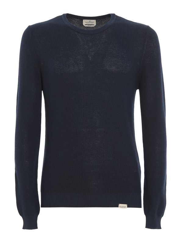 BROOKSFIELD: Suéteres con cuello pico - Suéter Cuello Redondo - Azul