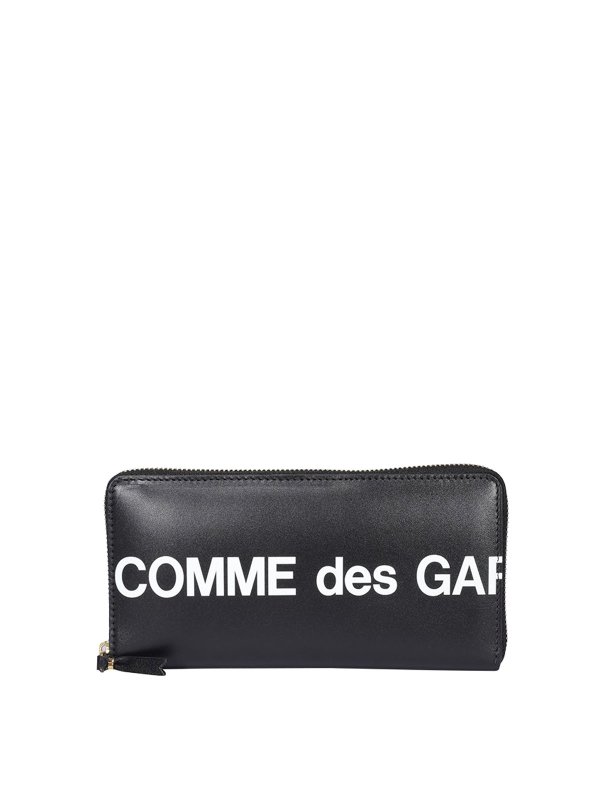 COMME DES GARCONS: portafogli - Portafoglio zip around con logo