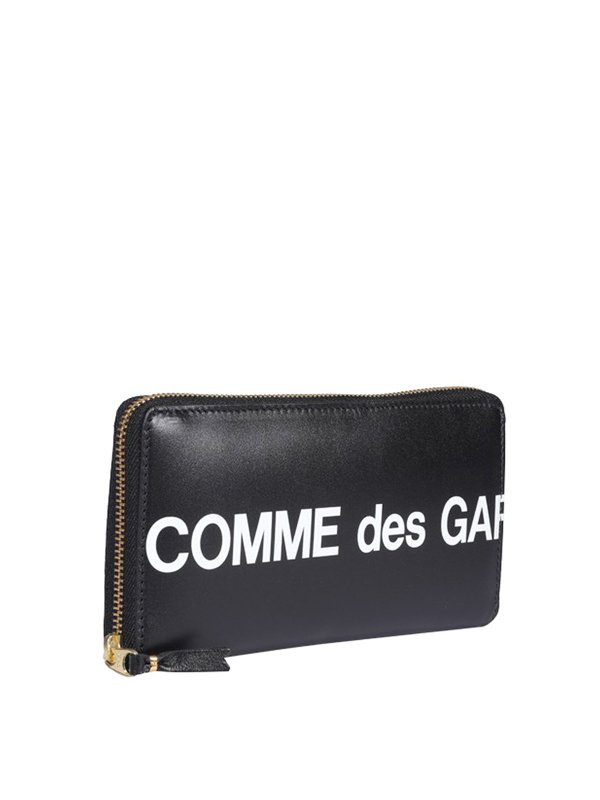 COMME DES GARCONS: portafogli online - Portafoglio zip around con logo