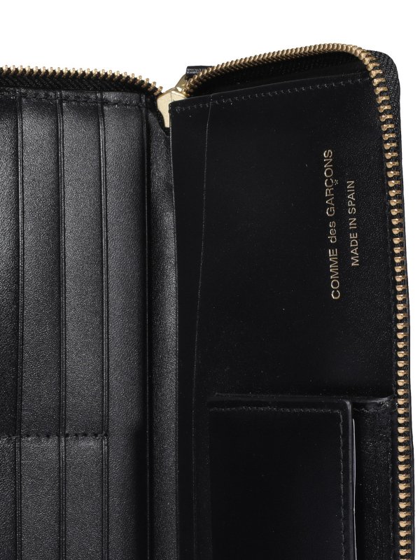 Portafoglio zip around con logo shop online: COMME DES GARCONS