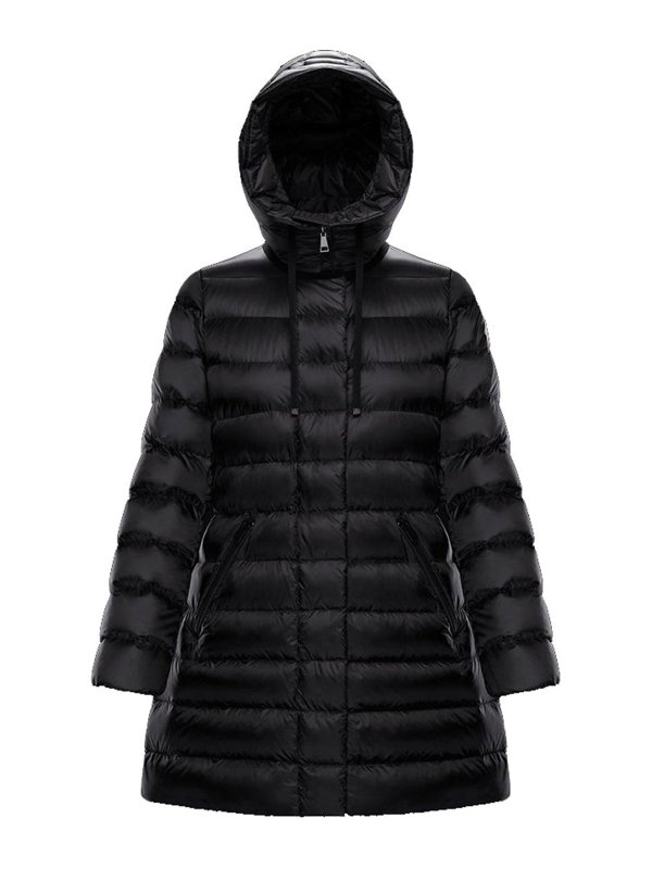 MONCLER: Lange Daunenmäntel - Daunenmantel - Schwarz