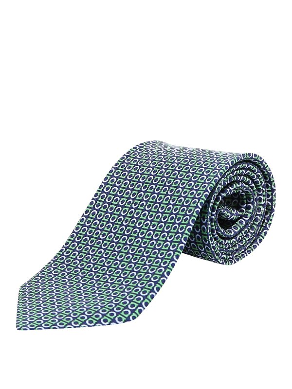 SALVATORE FERRAGAMO: Krawatten und Fliegen online - Krawatte - Blau