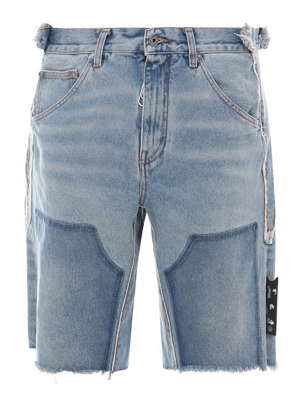 OFF-WHITE: Shorts - Short - Clair Délavé
