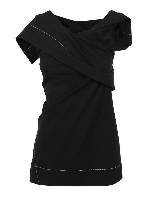 JIL SANDER: Top e canotte - Top asimmetrico