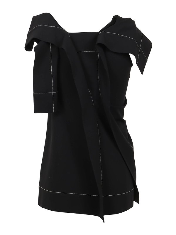 JIL SANDER: Top e canotte online - Top asimmetrico