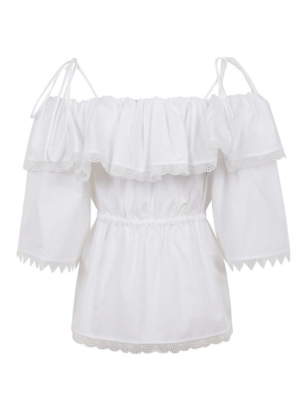 m.s.g.m.: blouses online - Off-the-shoulder cotton blouse