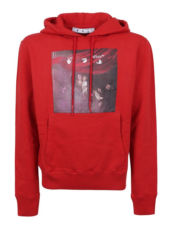 OFF-WHITE: Sweatshirts und Pullover - Sweatshirt - Rot