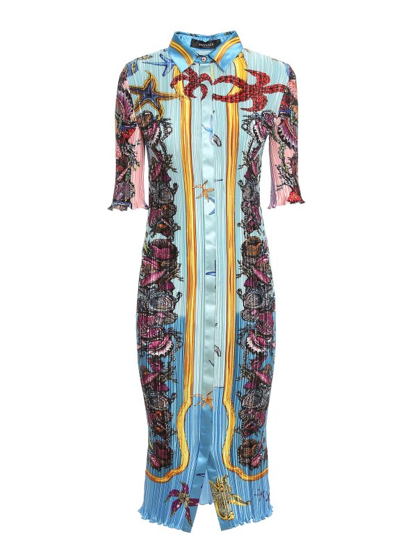 VERSACE: Maxikleider - Maxikleid - Hellblau