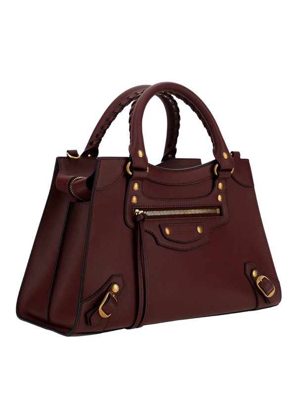Balenciaga Neo Classic leather handbag - Dark Red|63852111R116117