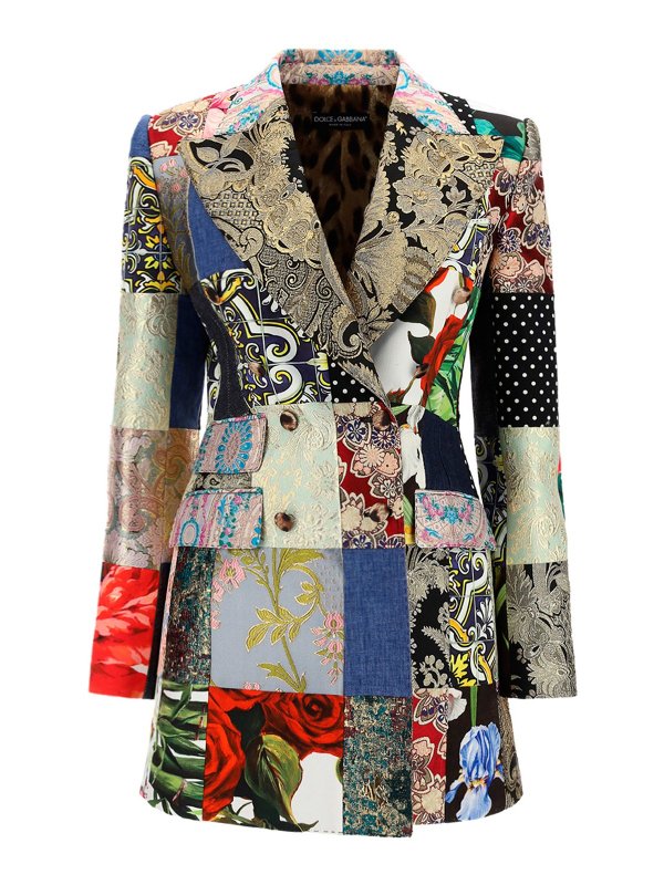 DOLCE & GABBANA: blazers - Sicilian Patchwork blazer
