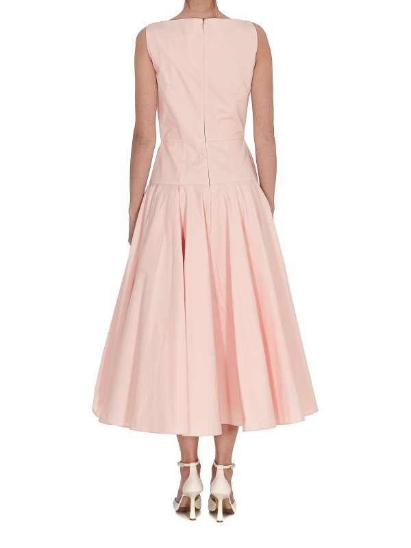 Abito in cotone a balze shop online: ALEXANDER MCQUEEN