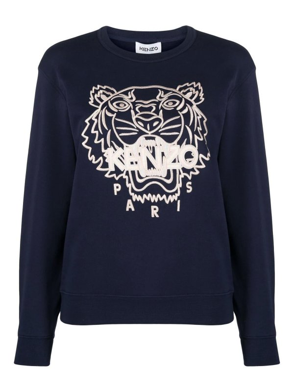 KENZO: Sudaderas y suéteres - Sudadera - Azul Oscuro